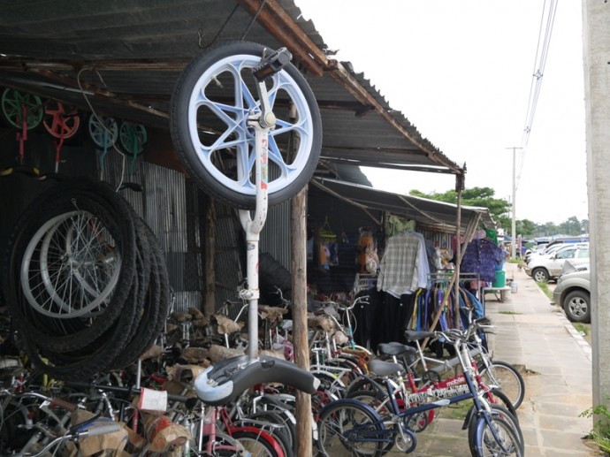 Unicycle For Sale At Chong Chom Market