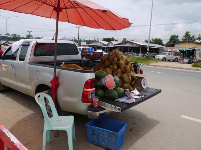 Watermelon & Durian At Chong Chom Market