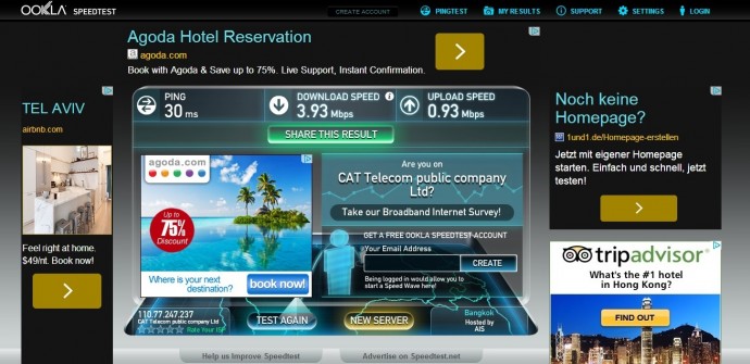 Wifi Speed Test At BK Place Hotel, Bueng Kan