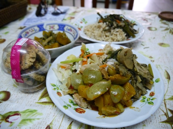 Lunch At Mi Chai Alley Vegetarian, Nong Khai