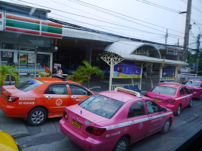 Taxis At Nakhonchai Air's Mo Chit Bus Station