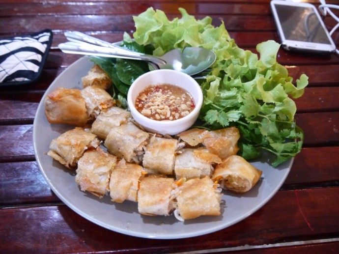 Veggie Spring Rolls At Phuza Cafe, Ubon Ratchathani