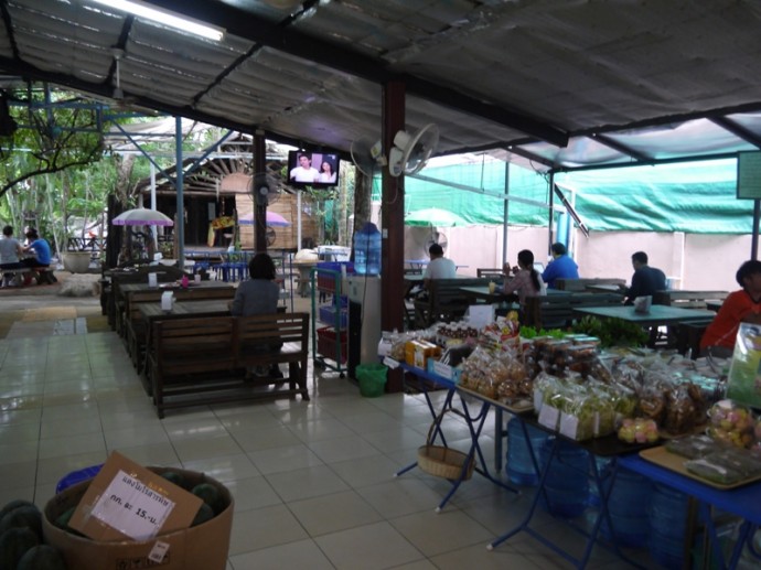 Seating At Tawanthong Vegetarian, Khon Kaen, Thailand