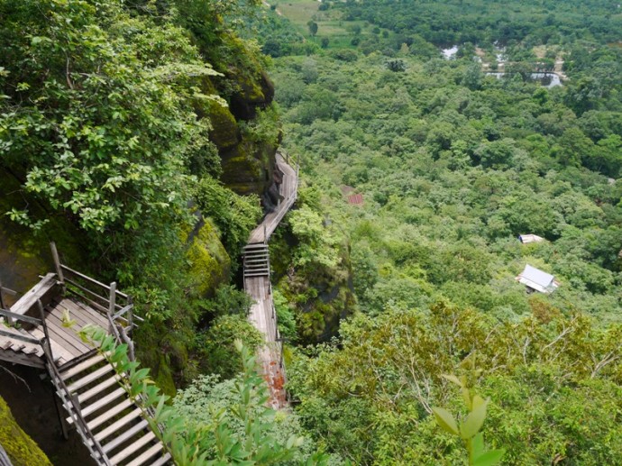 Looking Down From Wat Phu Tok