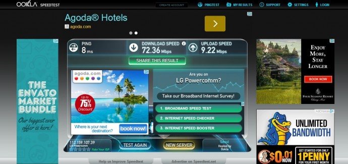 Wifi Speed At All-J Hanok Guesthouse, Seoul