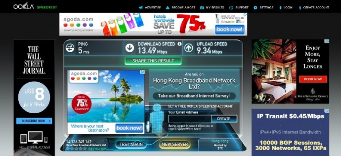 Fast Internet At Bishop Lei International Hotel, Hong Kong