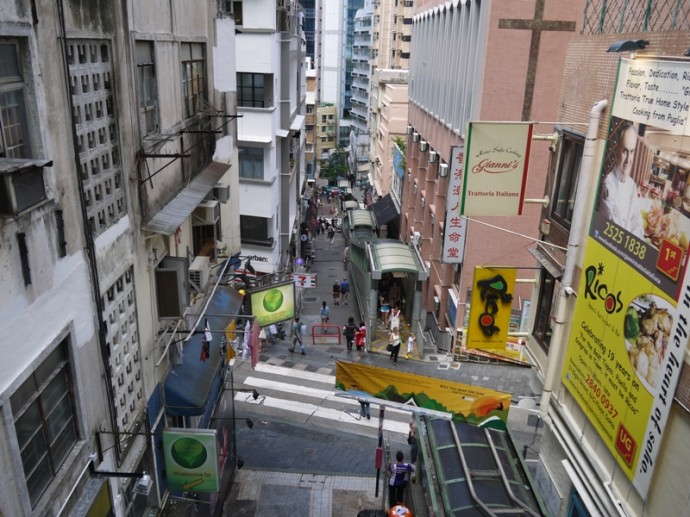 Central Mid-Levels Escalator, Hong Kong