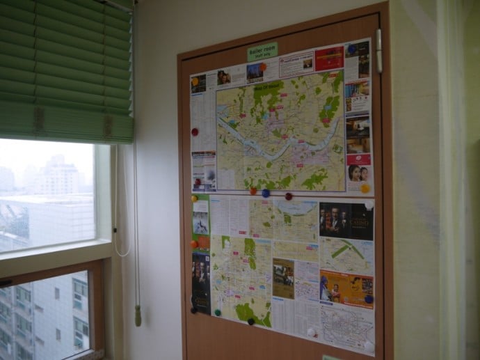 Map Of Seoul At Charm #3 Apartment, SK Hub, Seoul