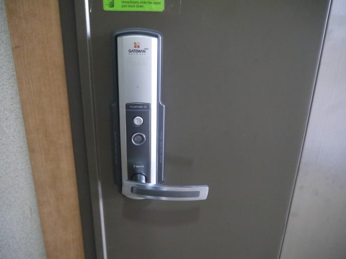 Electronic Door Entry System At Charm #3 Apartment, SK Hub, Seoul