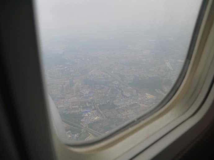 China Eastern Airlines Approaching Kunming Airport