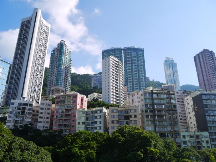 View From The Vantage Point In Hong Kong Park