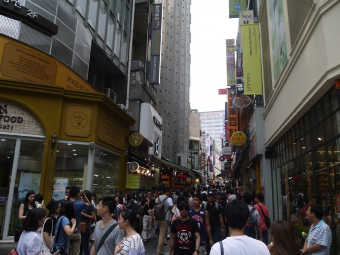 Shopping At Myeong-dong, Seoul