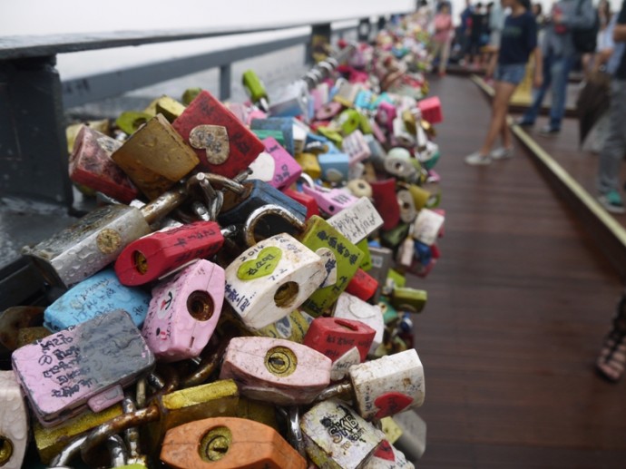 Thousands Of Locks At N Seoul Tower