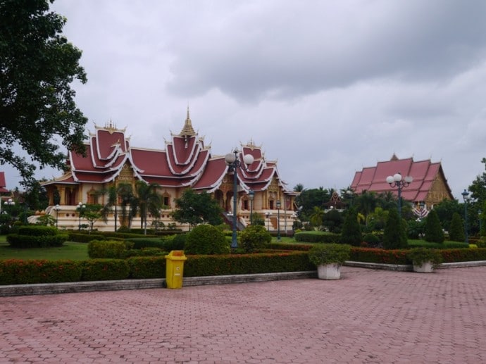 Temple Complexes At Pha That Luang, Vientiane, Laos