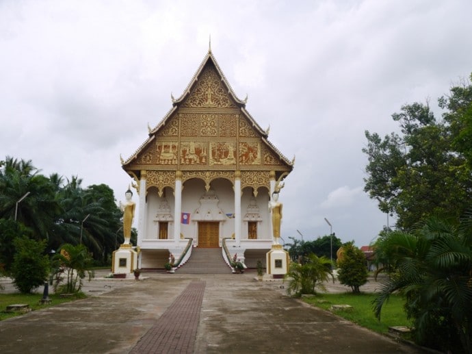 Temple At Pha That Luang, Vientiane, Laos