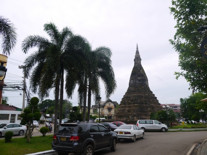 That Dam (Black Stupa), Vientiane, Laos