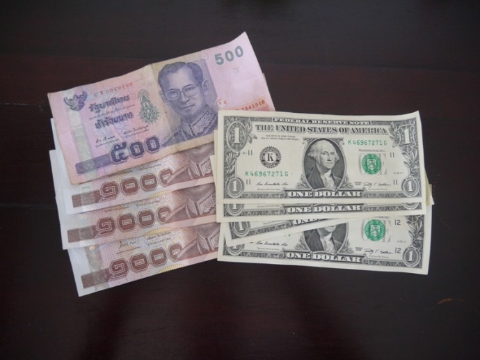 Thai Baht & $USD Are Accepted Almost Everywhere