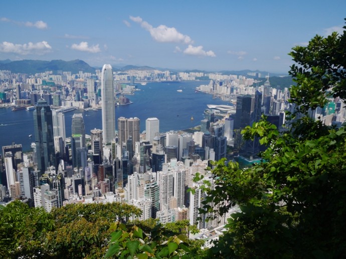 View From Lugard Road On Victoria Peak, Hong Kong