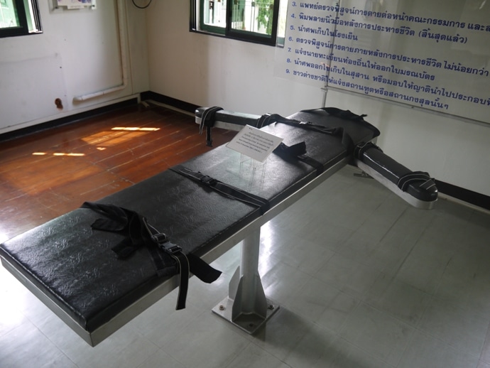 An Execution Bed At Bangkok's Corrections Museum