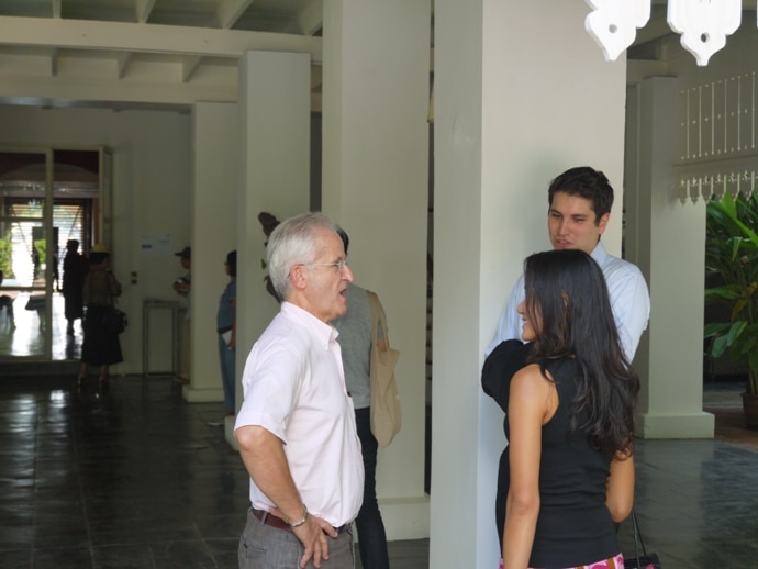 French Ambassador To Thailand, Thierry Viteau, Chatting To Visitors