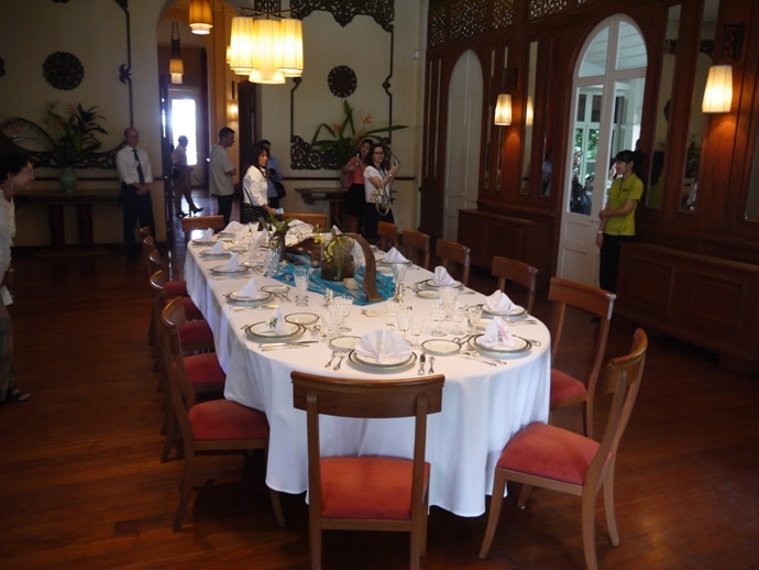 First Floor Dining Room At French Ambassador's Residence In Bangkok