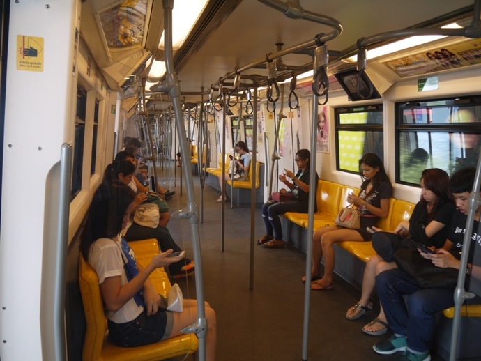 A Bangkok BTS Train - Clean, Modern & Effecient