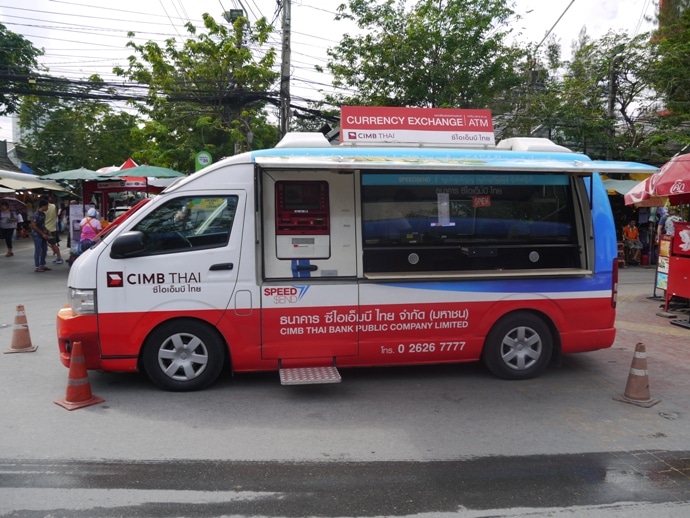 Mobile ATM & Currency Exchange At Chatuchak Weekend Market