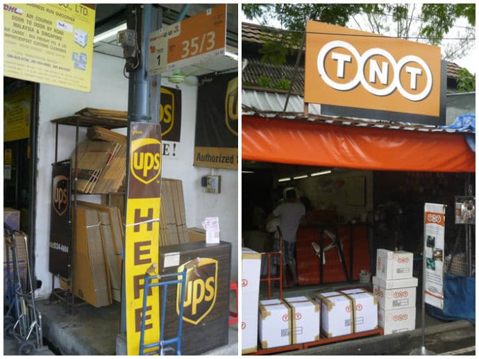 UPS & TNT Stores At Chatuchak Weekend Market