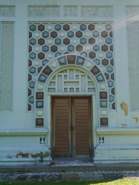 Door At Base Of Clock Tower, Lumphini Park, Bangkok