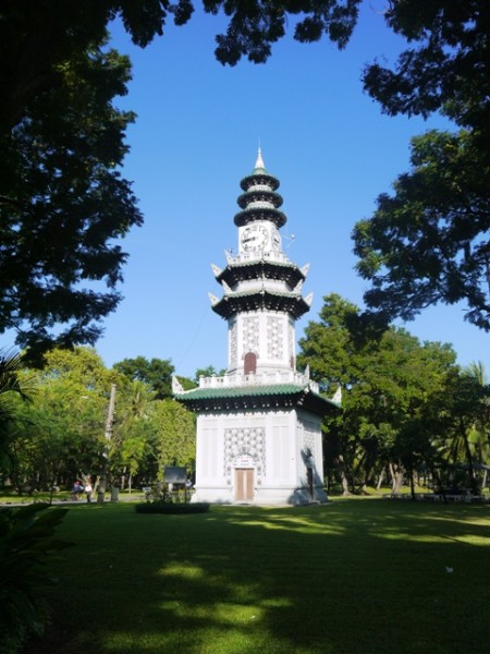 Ornate Clock Tower At Lumphini Park, Bangkok