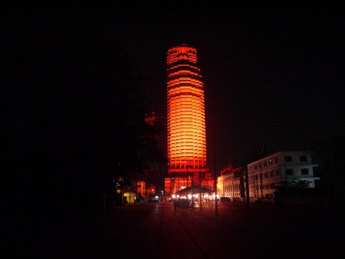 Monument - A 200,000 Watt Lighting Installation At Sathorn Unique Building, Bangkok