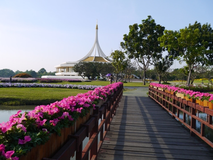 Crossing The Bridge Towards Rajamangkala Hall