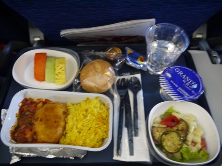 Vegan Lunch On Board BA0010 Bangkok To London Heathrow