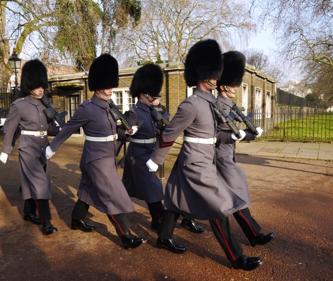 Guards Leaving Clarence House