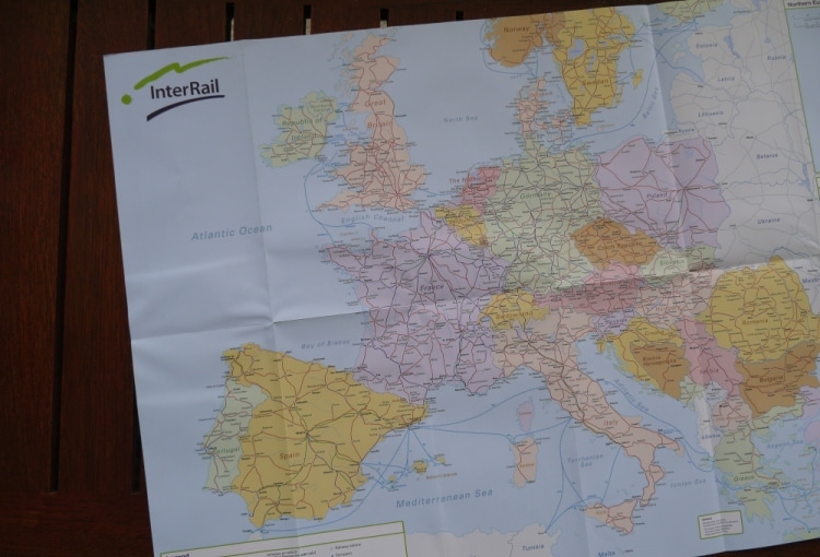 InterRail Rail Map