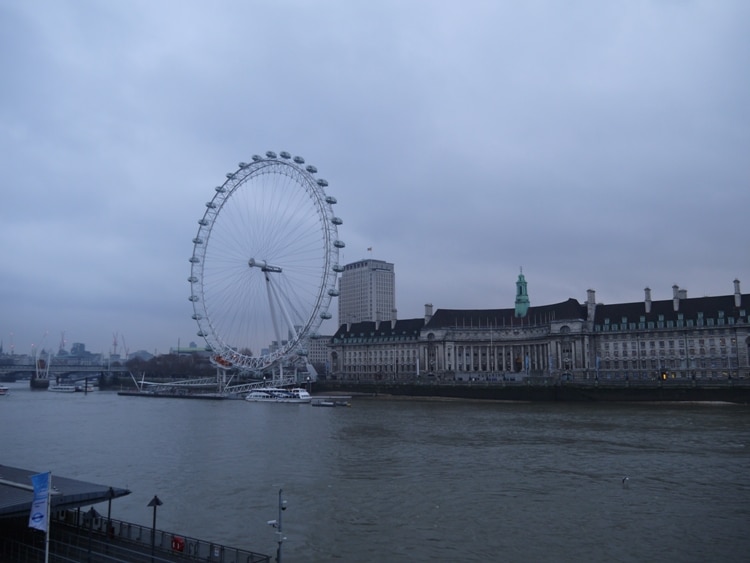 London Eye As Seen From Westminster Station