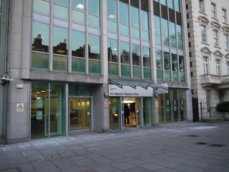 London Passport Office, Globe House, Victoria