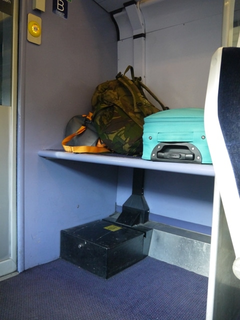 Luggage Rack On First Great Western Cardiff To Bath Train