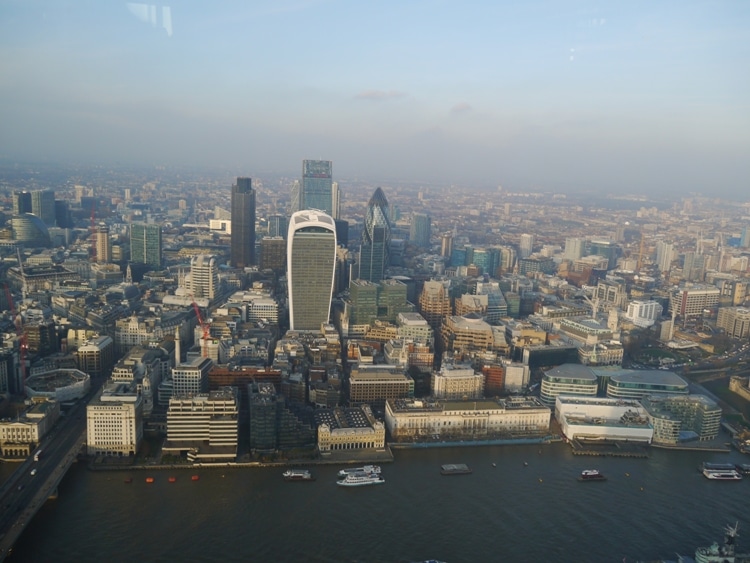 City Of London View From The Shard