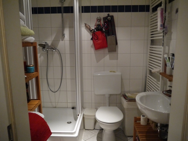 Bathroom At Our Airbnb Apartment In Mitte, Berlin