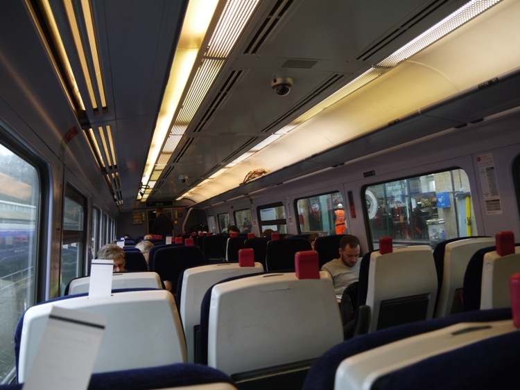 Standard Class Carriage On The First Great Western Bath To Westbury Train