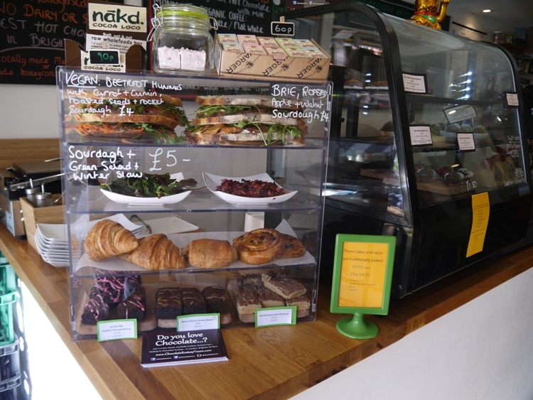 Simple Lunch Selection At Chocaffinitea, Brighton