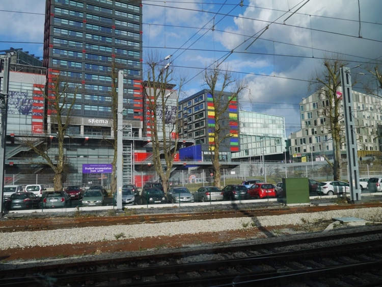 Train Leaving Lille Station