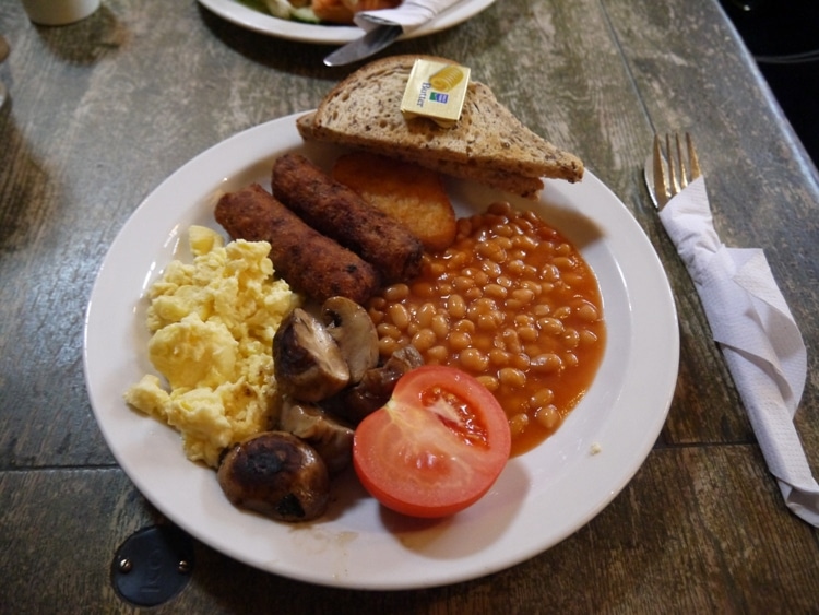 Veggie Breakfast At The Oxford Cafe, Oxford Covered Market