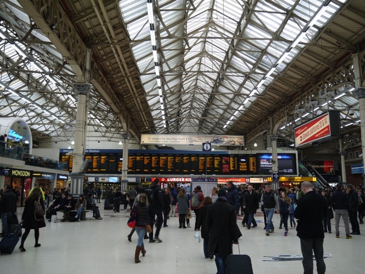 Victoria Train Station, London