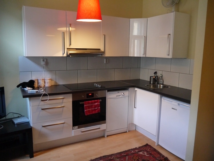 Kitchen At Our Airbnb Apartment In Prague