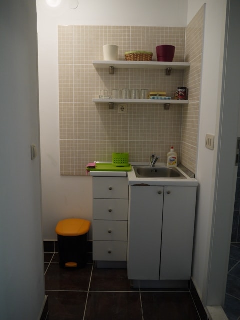 Kitchen At Airbnb Apartment In Split, Croatia