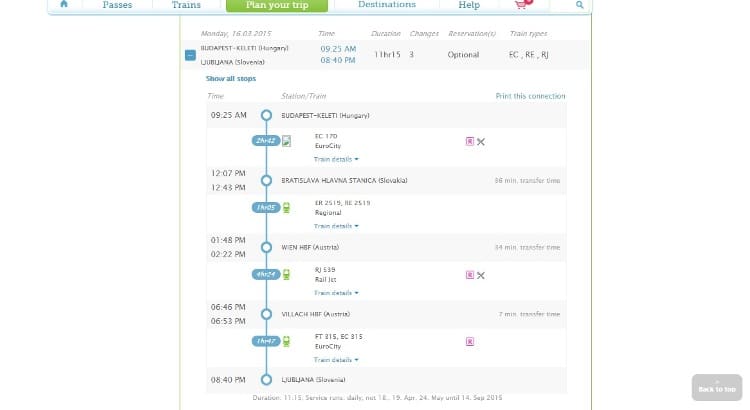 Train Times For Budapest To Ljubljana Train