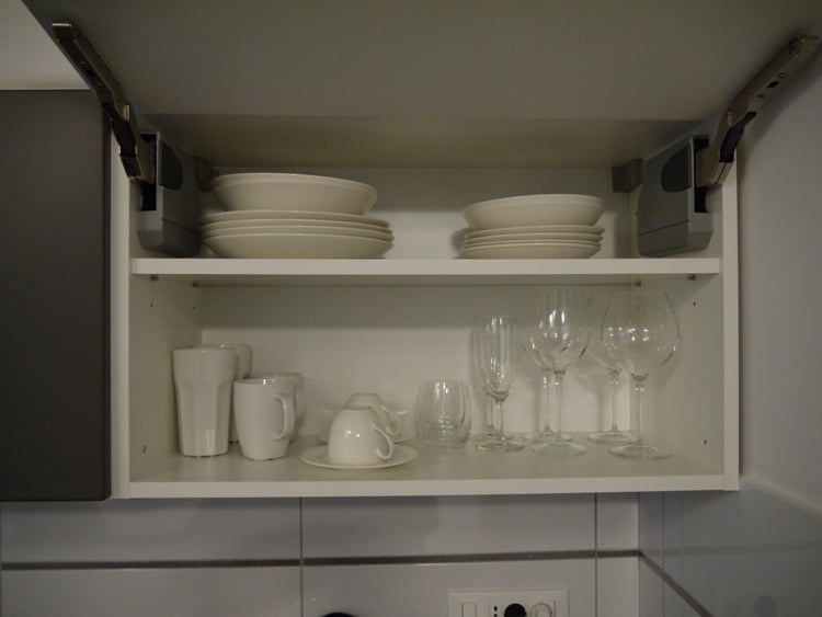 Well Stocked Kitchen Cupboard At Divota Apartment Hotel, Split