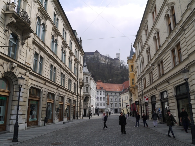 Ljubljana Castle, As Seen From The Town Square